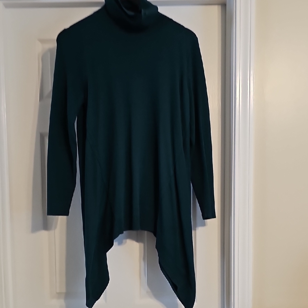 Chico's Dark Green Turtleneck Sweater